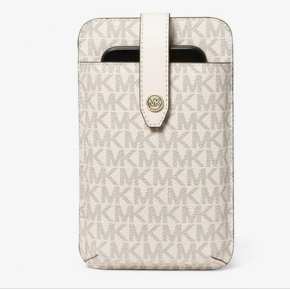 MICHAEL KORS JET SET TRAVEL PHONE CROSSBODY WITH CARD HOLDER IN SIGNATURE - Picture 5 of 7